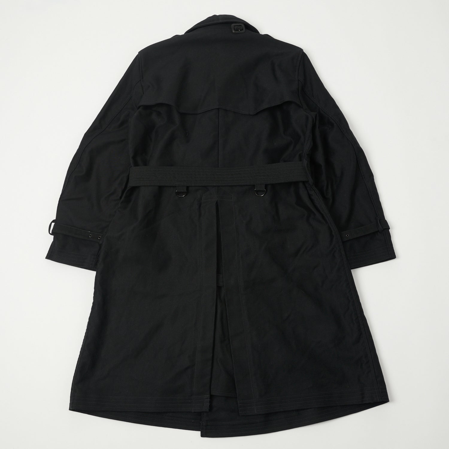 Freewheelers & Co Great Lakes 'Gifford' Trench Coat - Deep Black