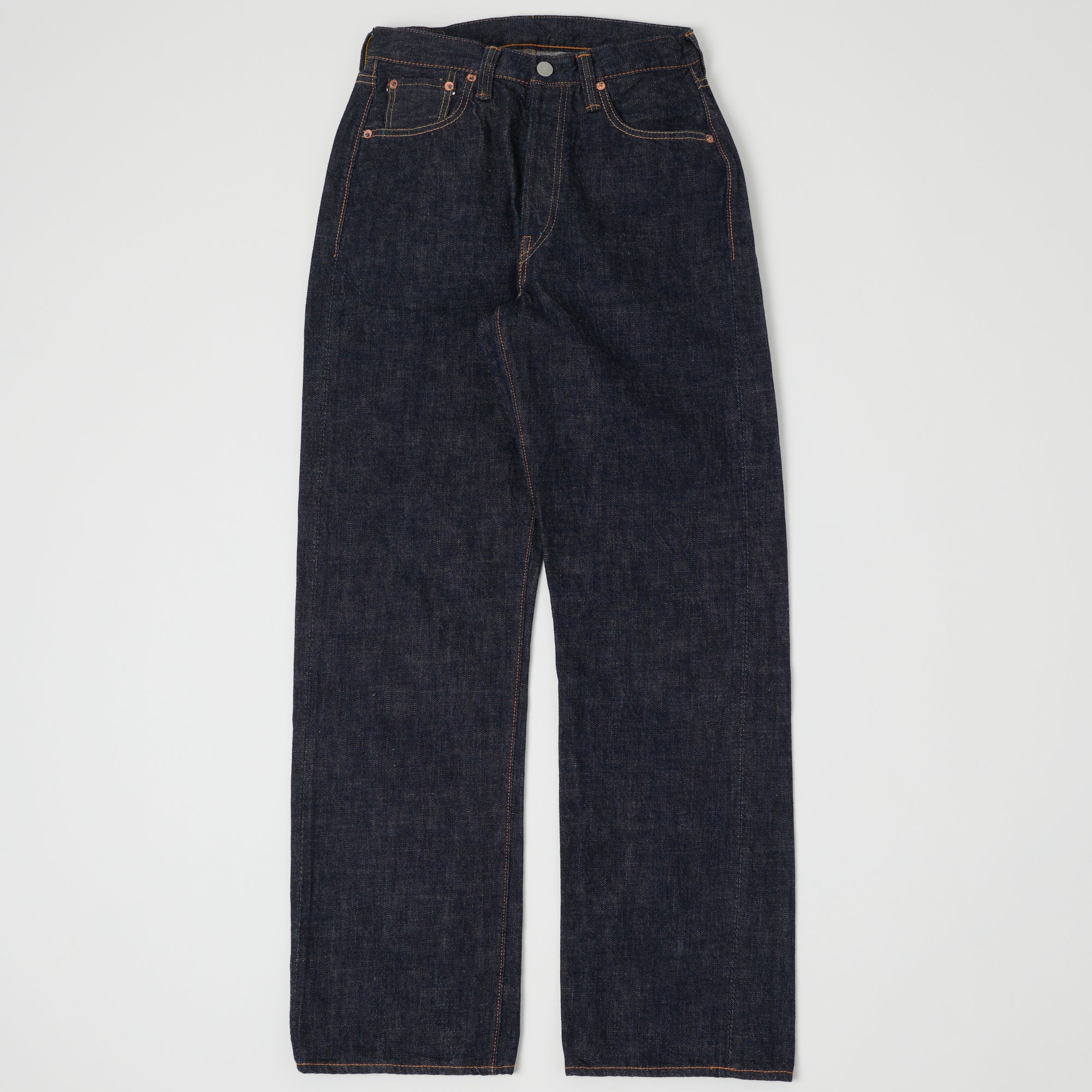 FULLCOUNT 0105 13.7oz Wide Straight Jean - One Wash