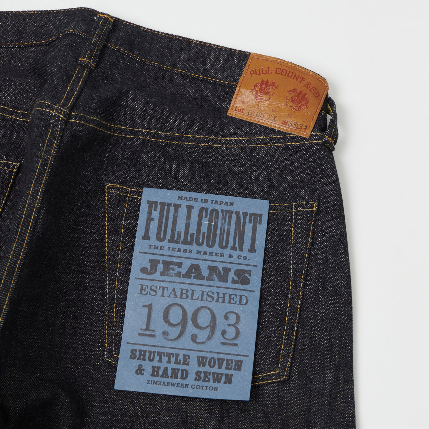 FULLCOUNT 0105XX 15.5oz Wide Straight Jean - Raw