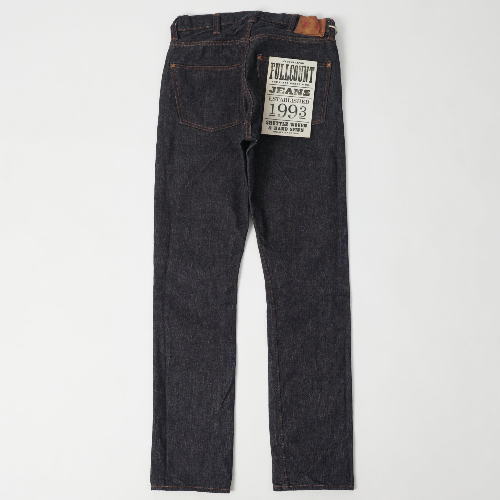 FULLCOUNT 1001 14.4oz Left Hand Twill Slim Tapered Jean - One Wash