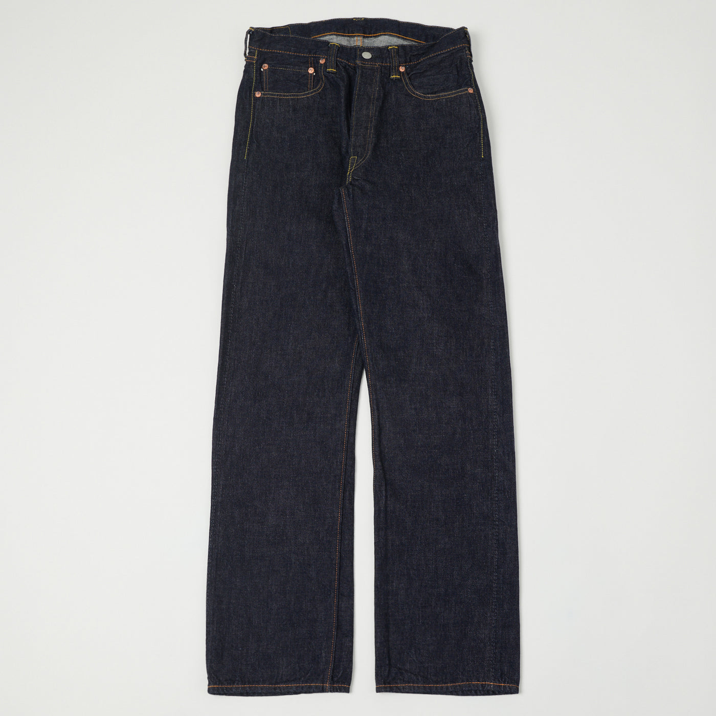 FULLCOUNT 1101 13.7oz Loose Straight Jean - One Wash
