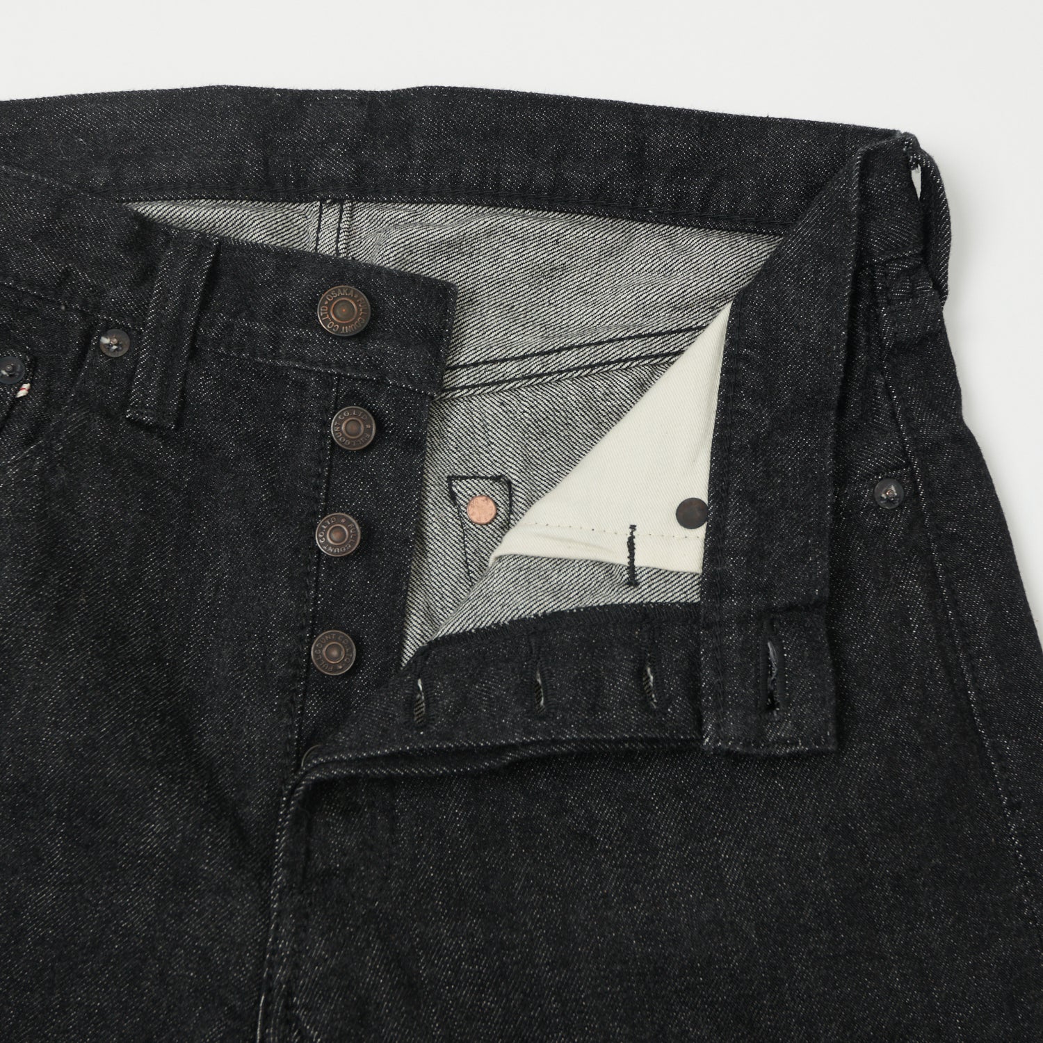 FULLCOUNT 1108 13.7oz Regular Straight Jean - Black One Wash