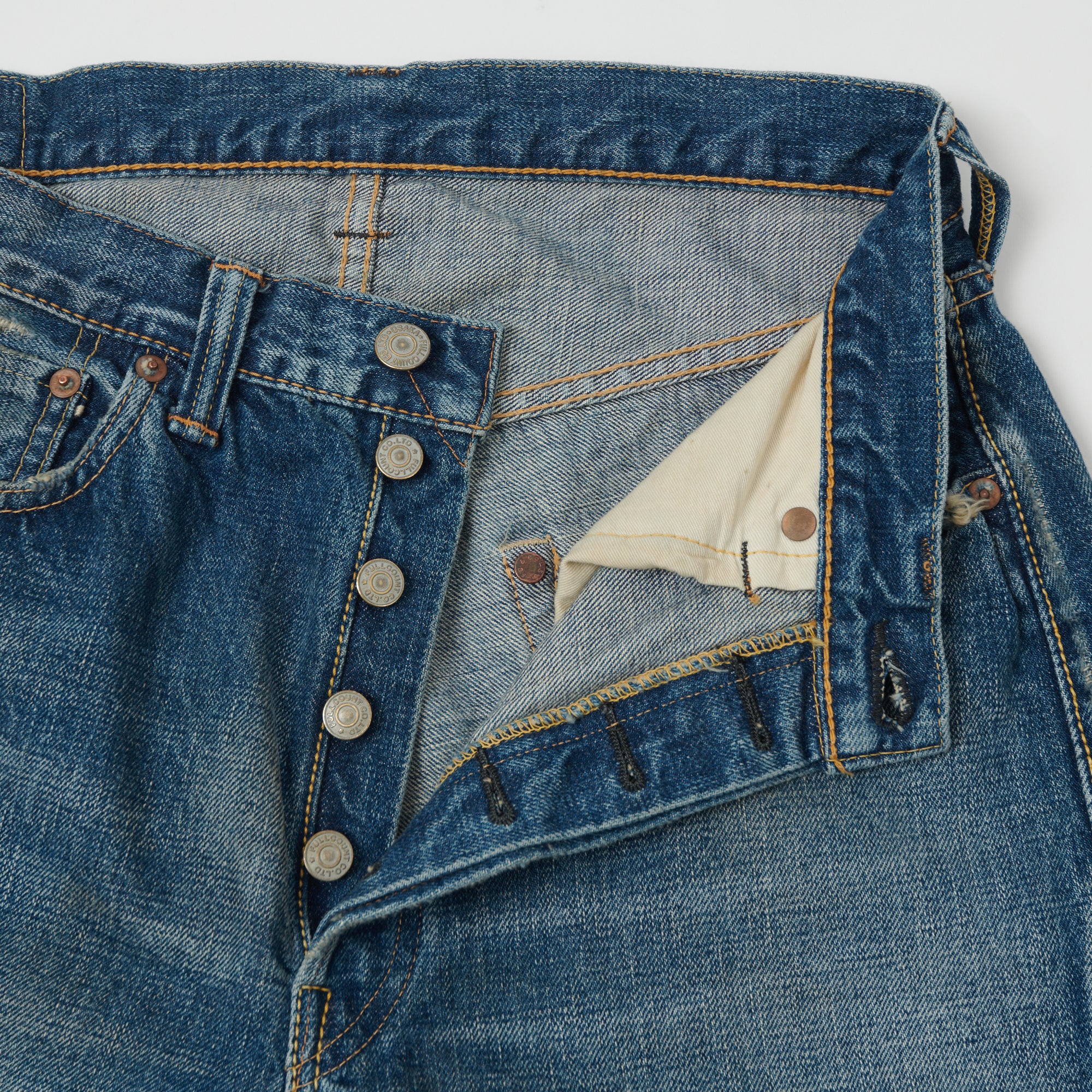 FULLCOUNT 0105 13.7oz Wide Straight Jean - 'Dartford' Wash