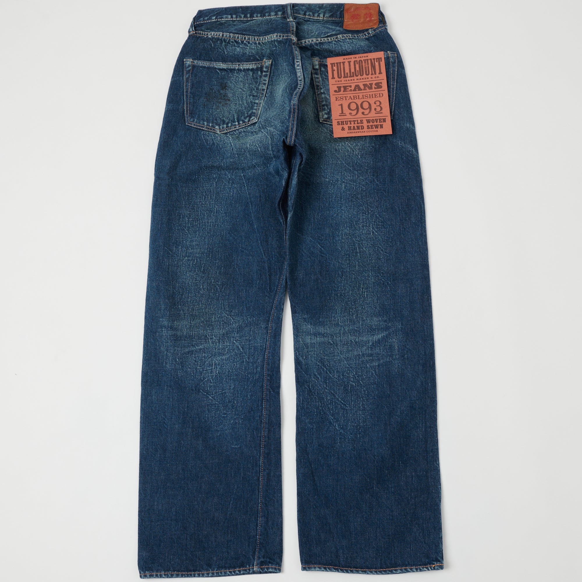 FULLCOUNT 0105 13.7oz Wide Straight Jean - 'More Than Real' Wash