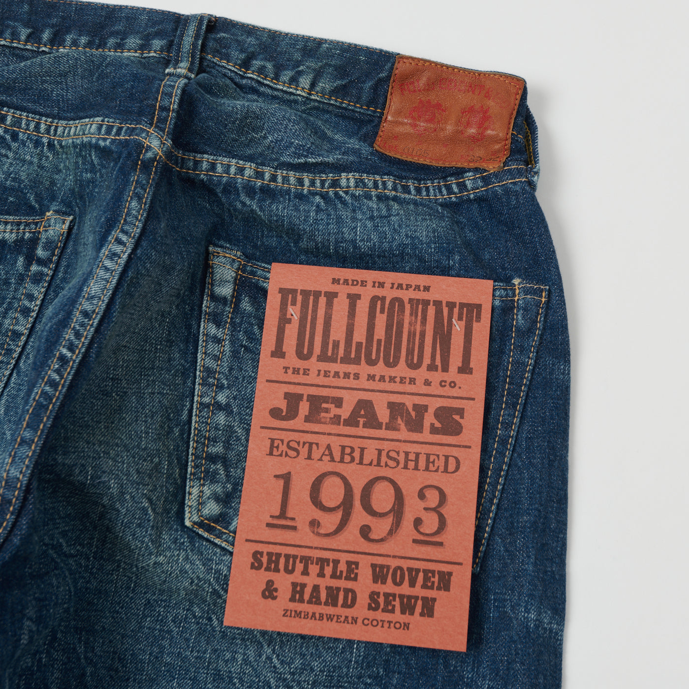 FULLCOUNT 0105 13.7oz Wide Straight Jean - 'More Than Real' Wash