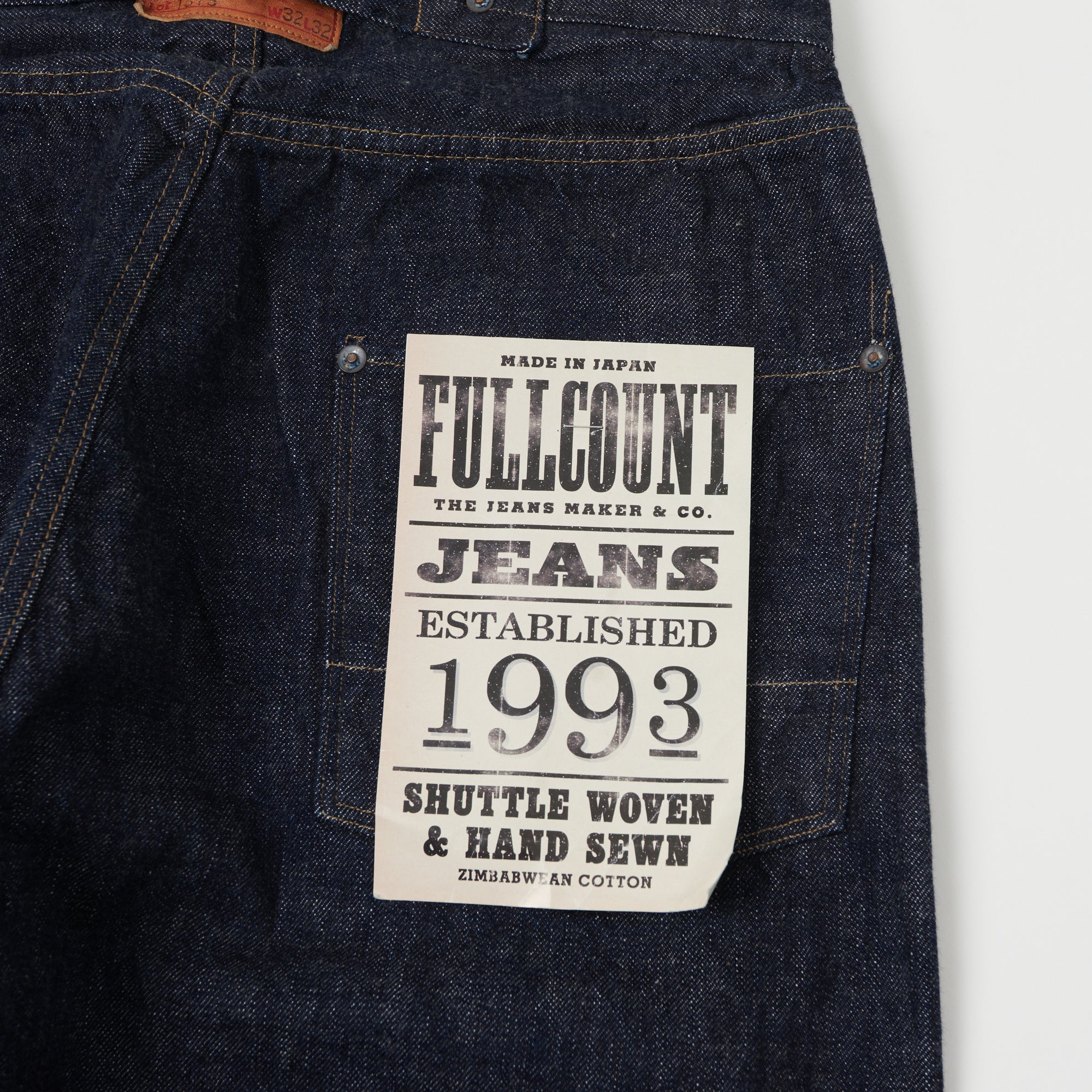 FULLCOUNT 1373 'Son Of The Soil' 13.7oz Wide Straight Jean - One Wash