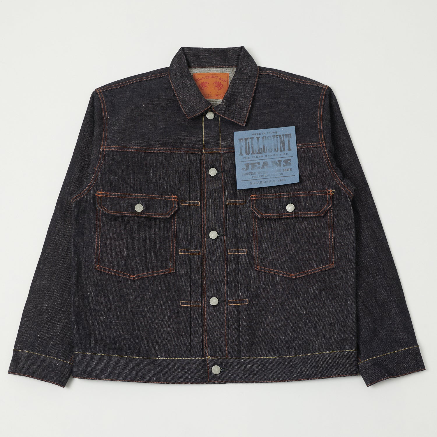 FULLCOUNT 2102XX 15.5oz Type II Denim Jacket - Raw