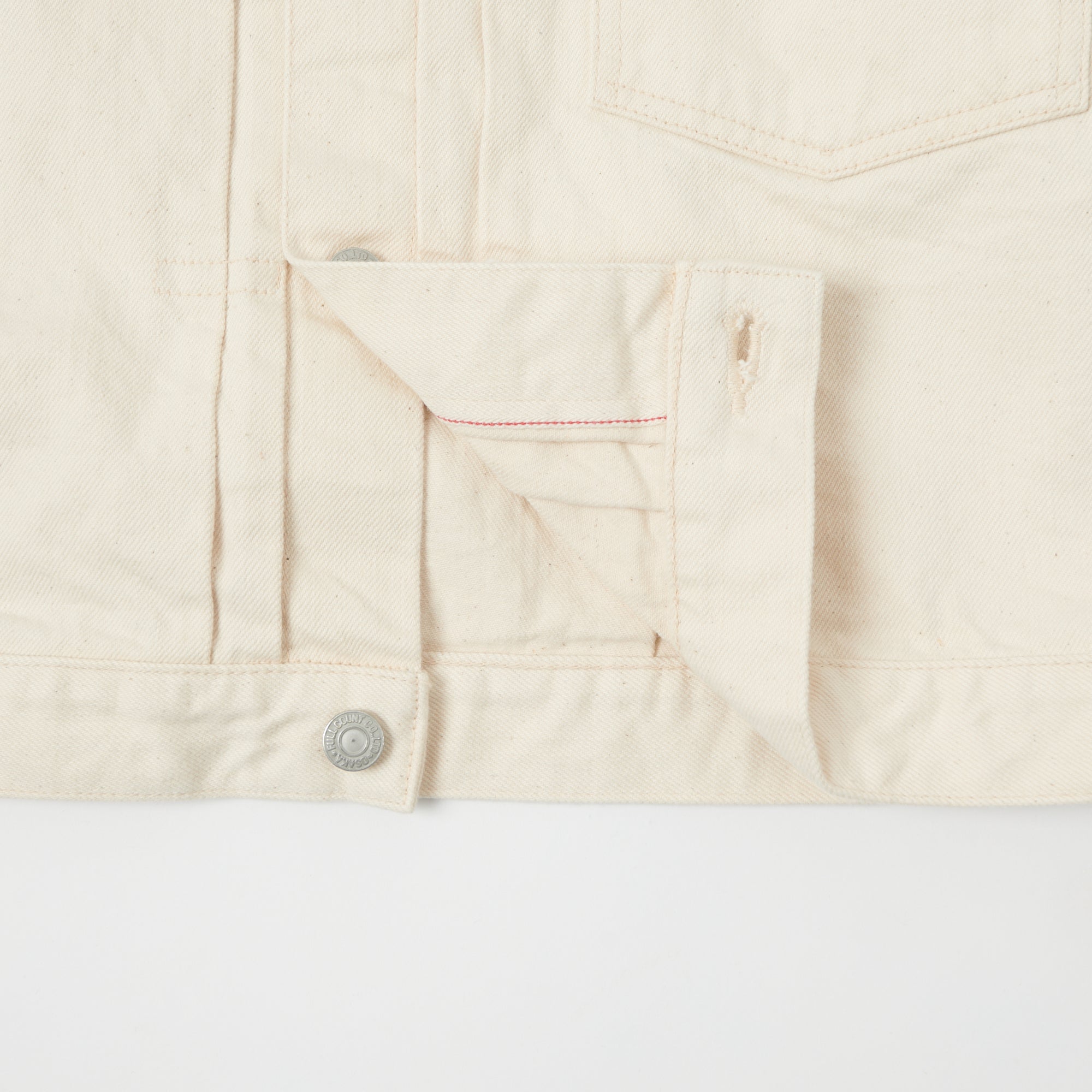 FULLCOUNT 2107 13.75oz Type I Denim Jacket - Ecru One Wash