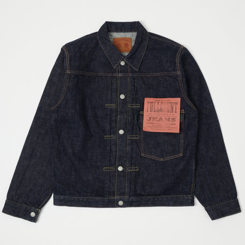 FULLCOUNT 2107 13.75oz Type I Denim Jacket - One Wash