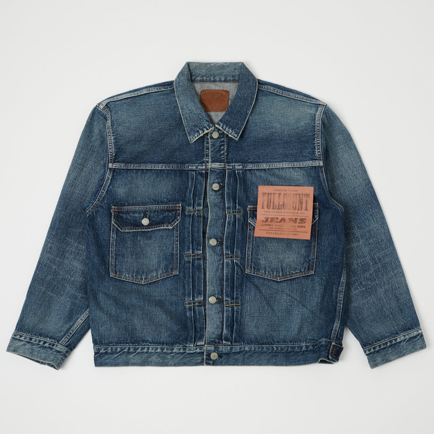 FULLCOUNT 2102 13.7oz Type II Denim Jacket - 'Dartford' Wash