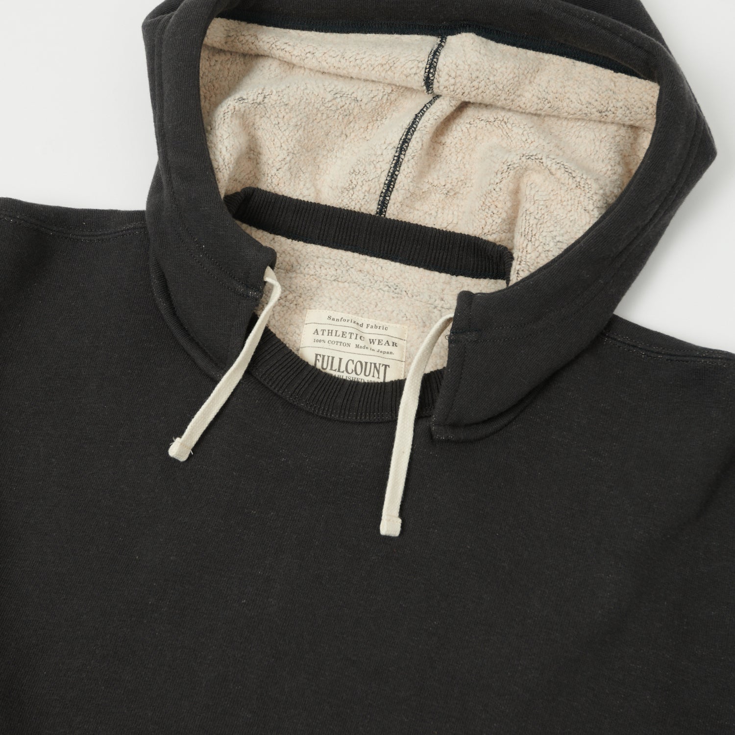 FULLCOUNT 3745 'Mother Cotton' Hoodie - Ink Black