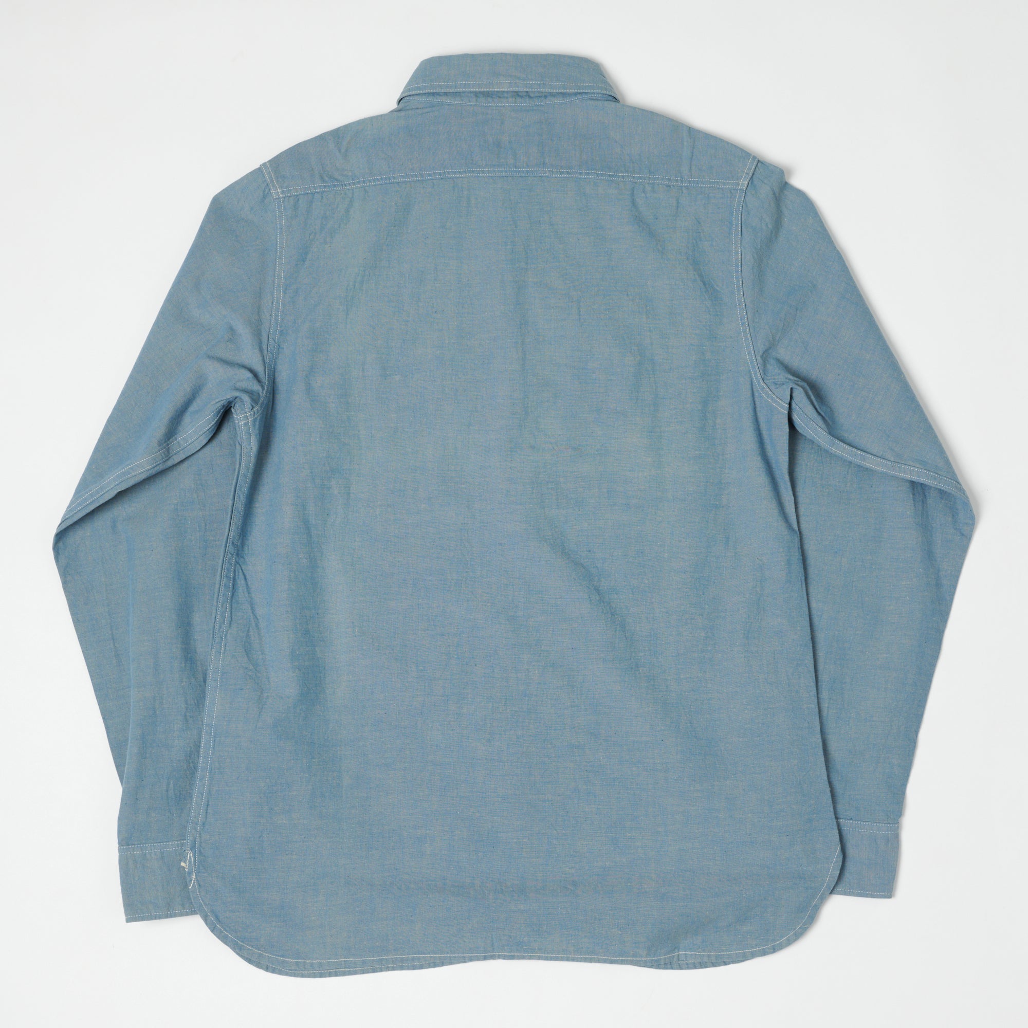 FULLCOUNT 4810 5oz Chambray Work Shirt - Light Blue
