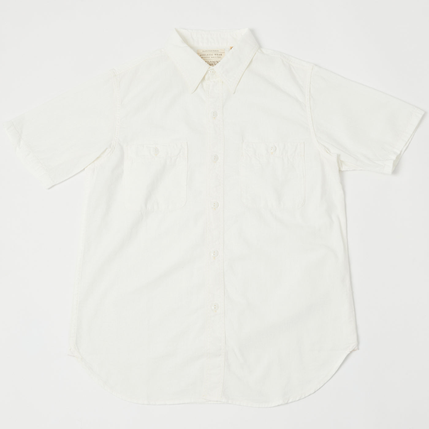 FULLCOUNT 4821 5oz Chambray Work Shirt - White
