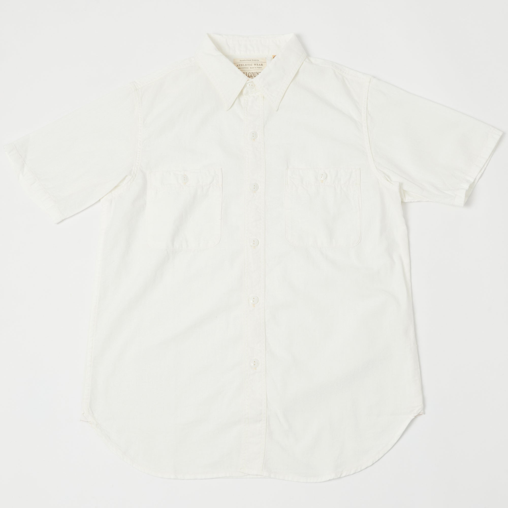 FULLCOUNT 4821 5oz Chambray Work Shirt - White
