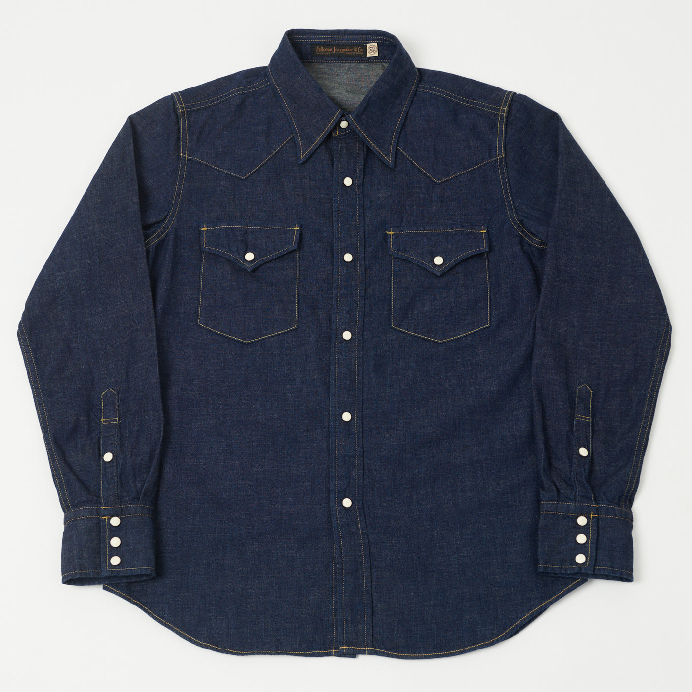 FULLCOUNT 4894 Denim Western Shirt - Rinsed
