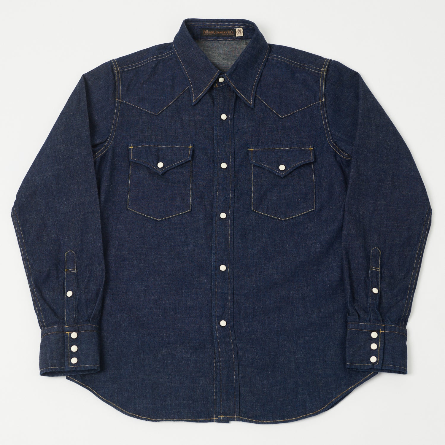 FULLCOUNT 4894 Denim Western Shirt - Rinsed