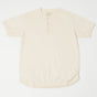FULLCOUNT 5222H Flat Seam Heavyweight Henley - Ecru