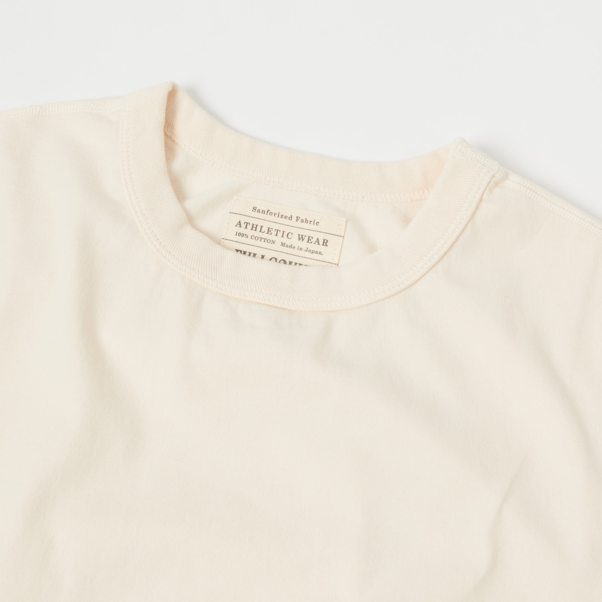 FULLCOUNT 5222 Flat Seam Heavyweight T-Shirt - Ecru