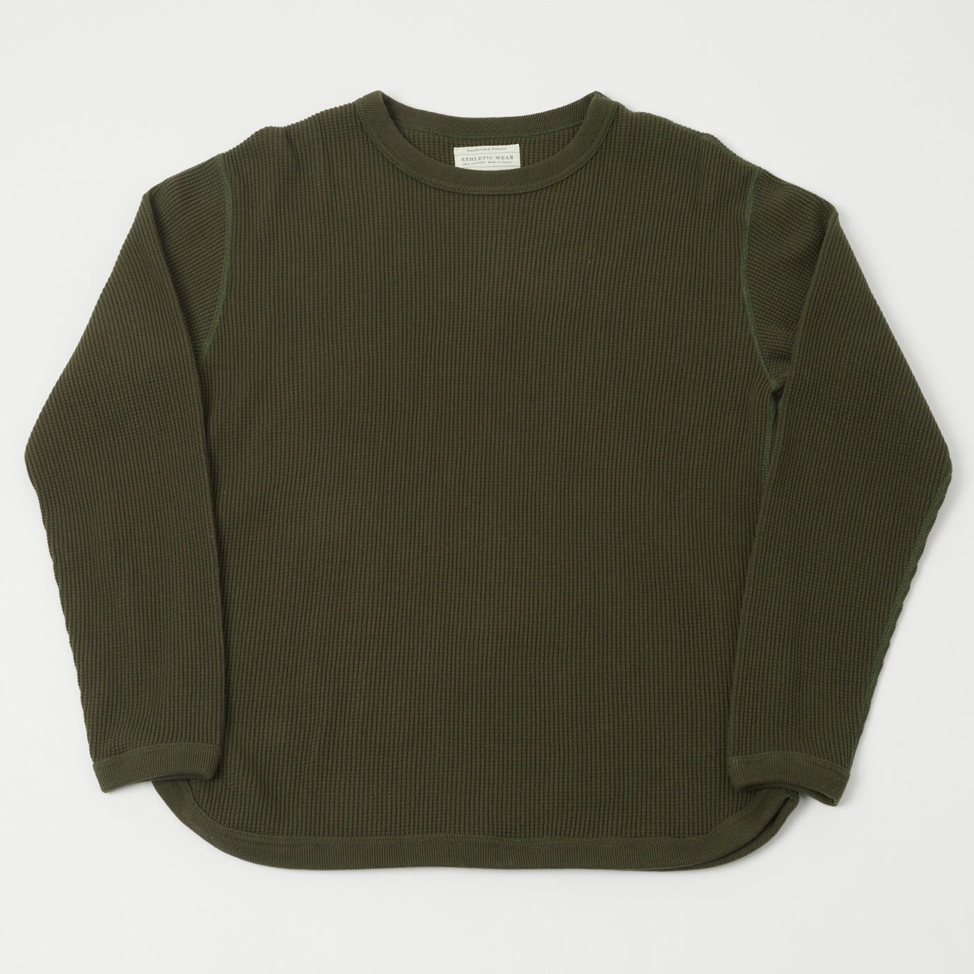 FULLCOUNT 5964 Heavyweight Waffle T-Shirt - Khaki