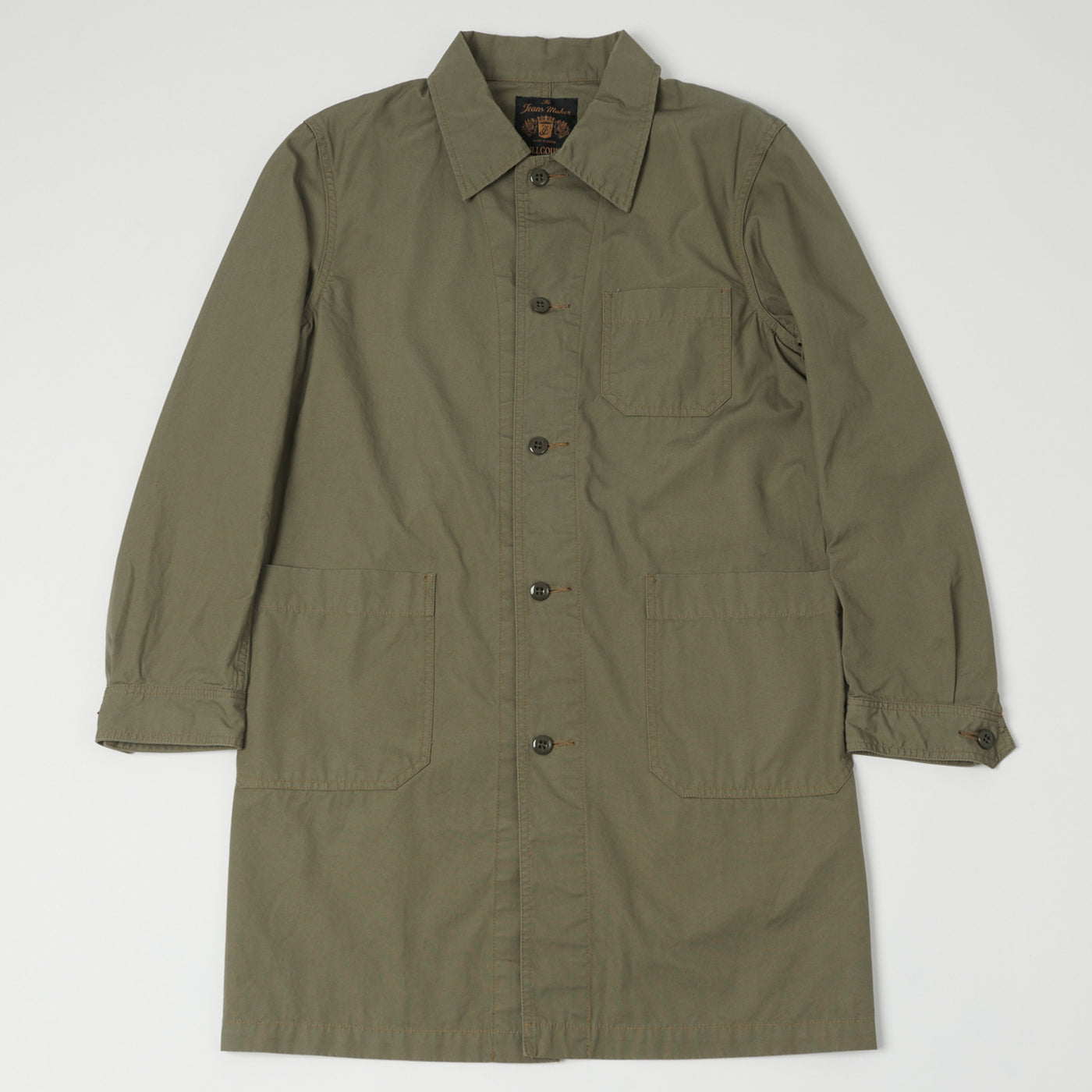 FULLCOUNT 2888 Poplin Atelier Coat - Ash Green