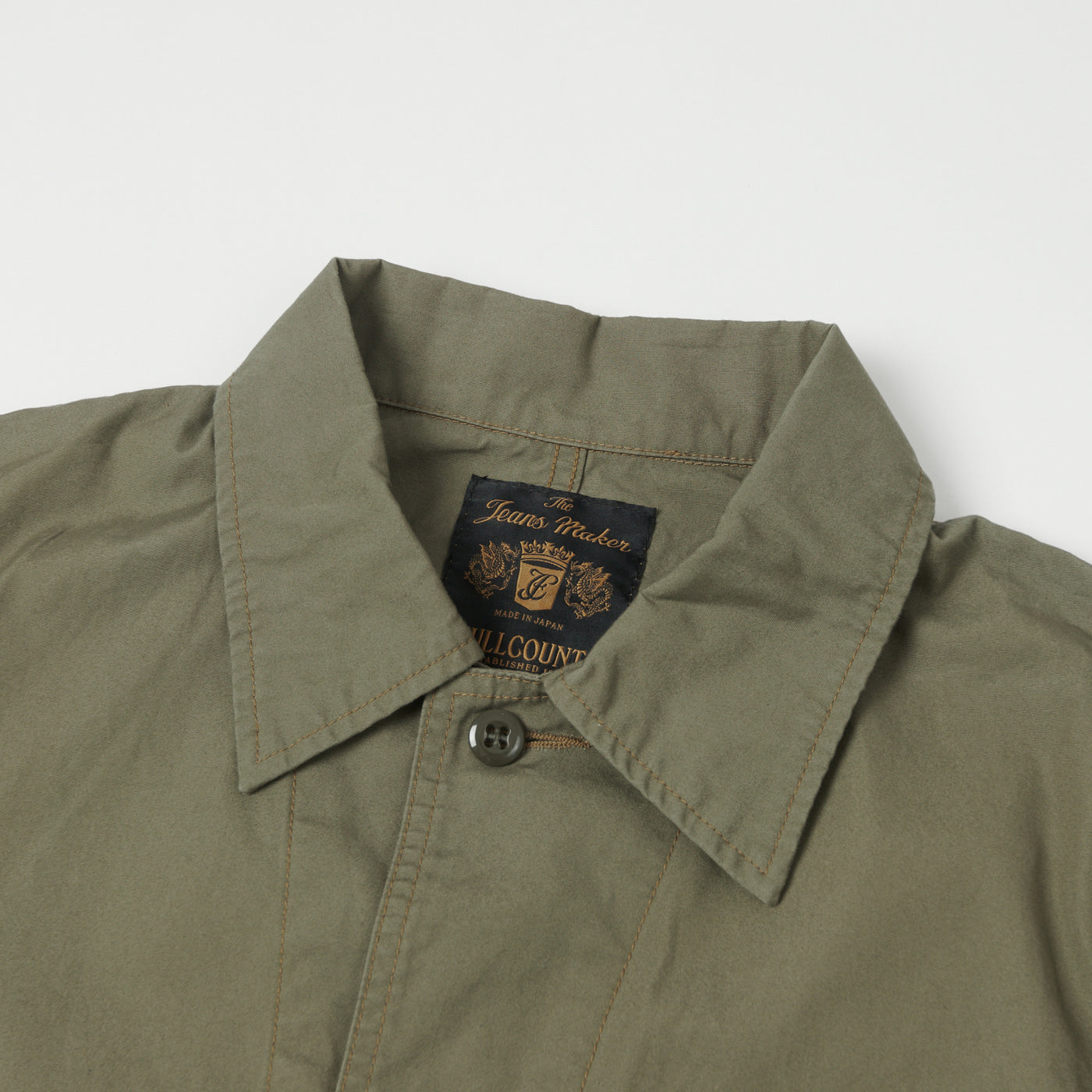 FULLCOUNT 2888 Poplin Atelier Coat - Ash Green