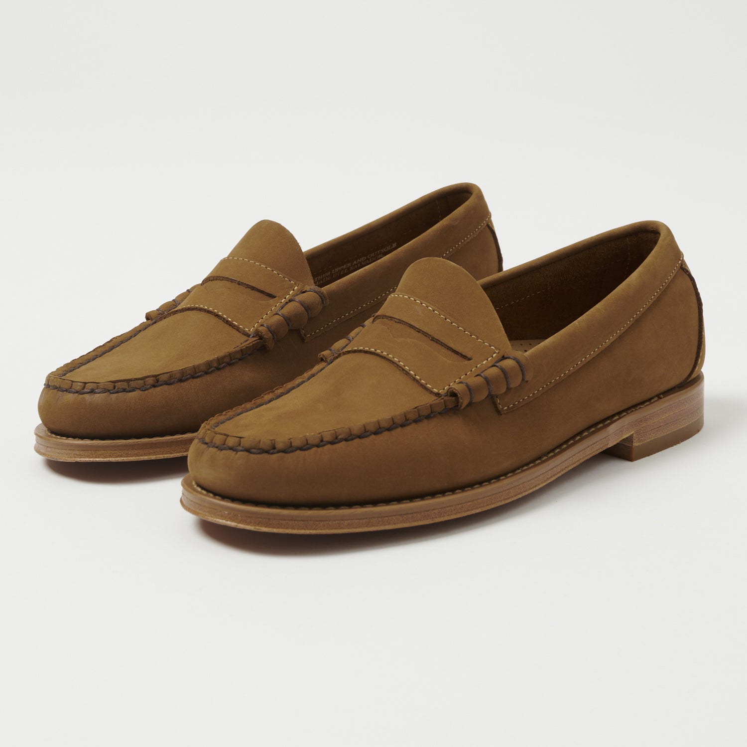 G.H. Bass & Co. Weejun Larson Moc Penny Loafer - Tan Nubuck