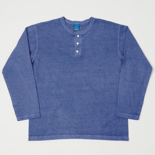 Good On Long Sleeve Henley - Lt Purple
