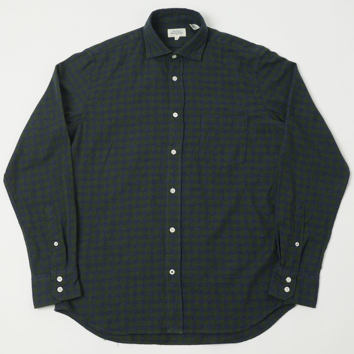 Hartford 'Paul' Gingham Shirt - Green