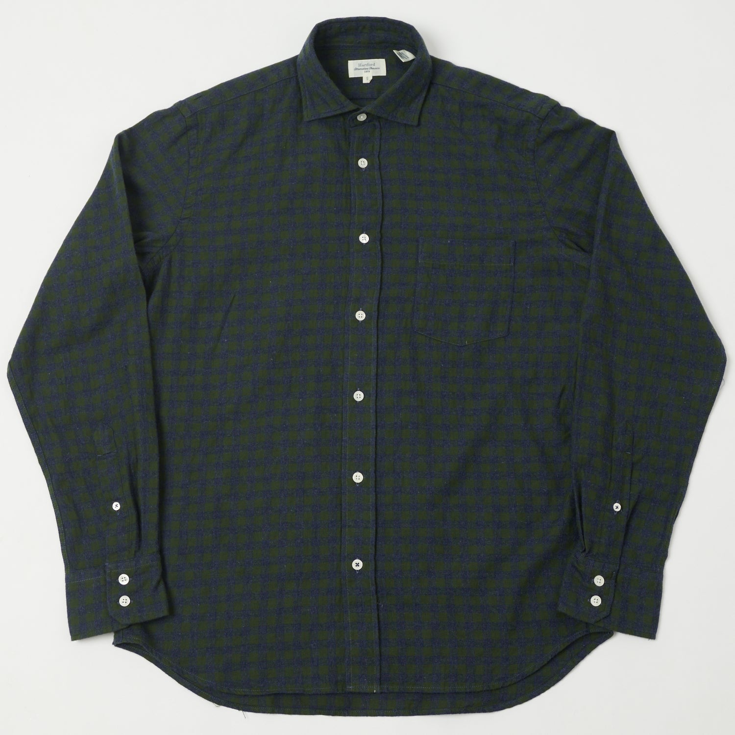 Hartford 'Paul' Gingham Shirt - Green
