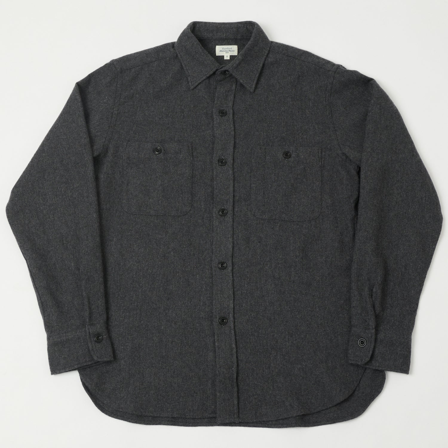 Hartford 'Percey' Wool Shirt - Grey