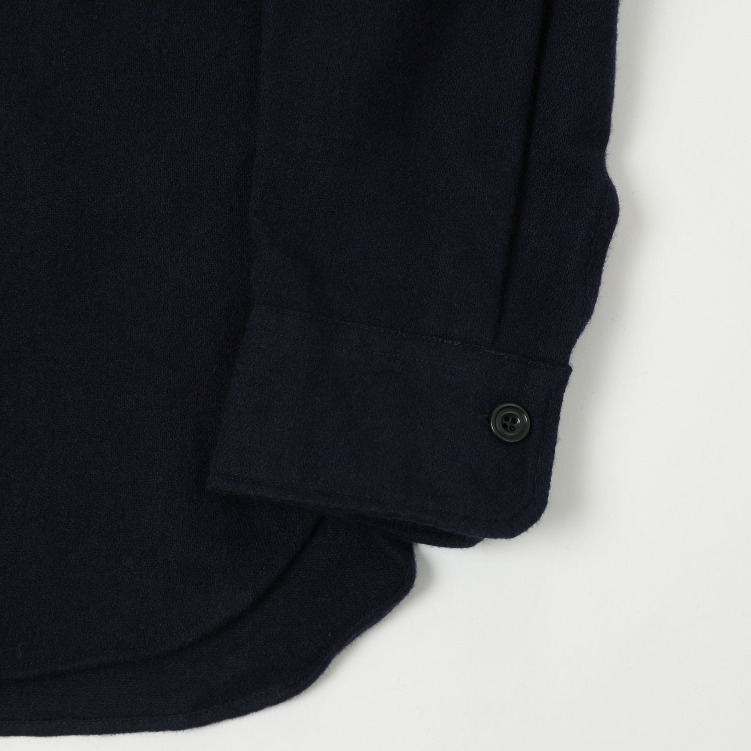 Hartford 'Percey' Wool Shirt - Navy