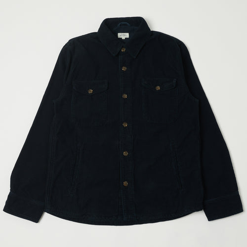 Hartford 'Joyce' Corduroy Work Shirt - Navy