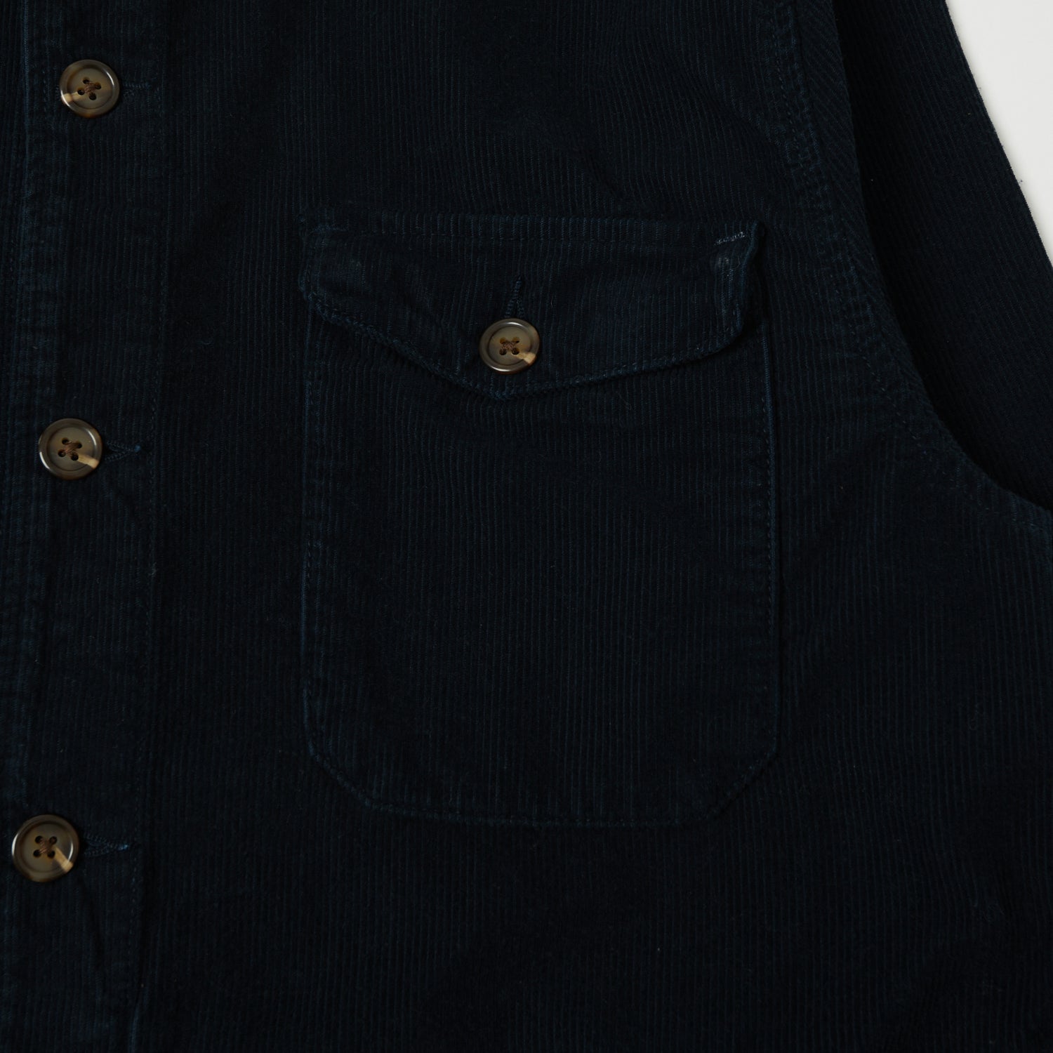 Hartford 'Joyce' Corduroy Work Shirt - Navy