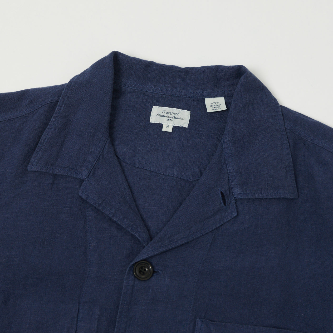 Hartford 'Perry Pat' Linen Work Jacket - Indigo