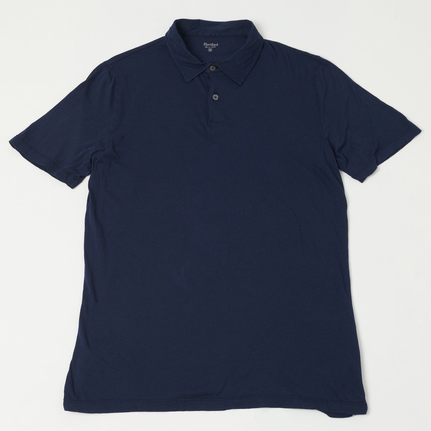 Hartford Lightweight Jersey Polo Shirt - Navy