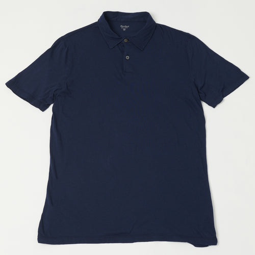 Hartford Lightweight Jersey Polo Shirt - Navy