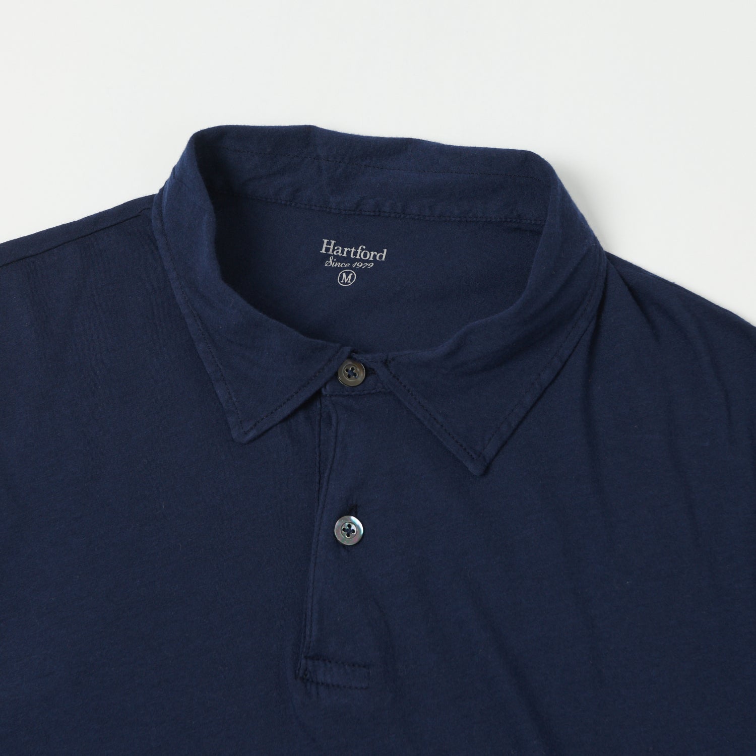 Hartford Lightweight Jersey Polo Shirt - Navy