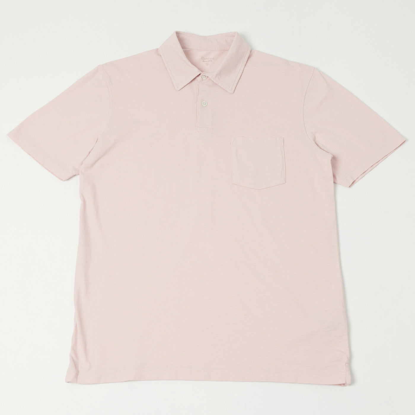 Hartford  Slub Jersey Polo Shirt - Faded Pink