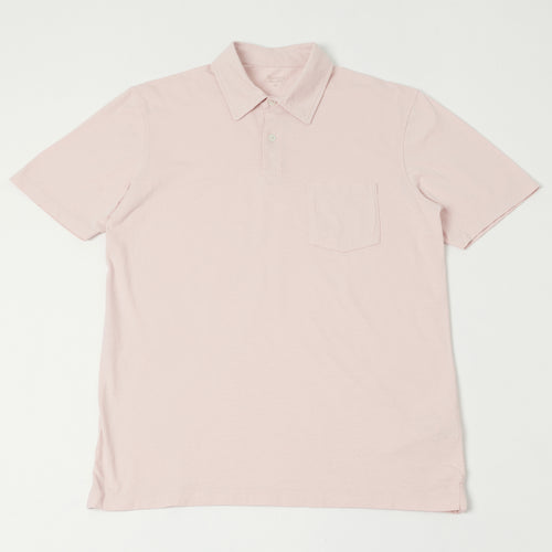 Hartford  Slub Jersey Polo Shirt - Faded Pink