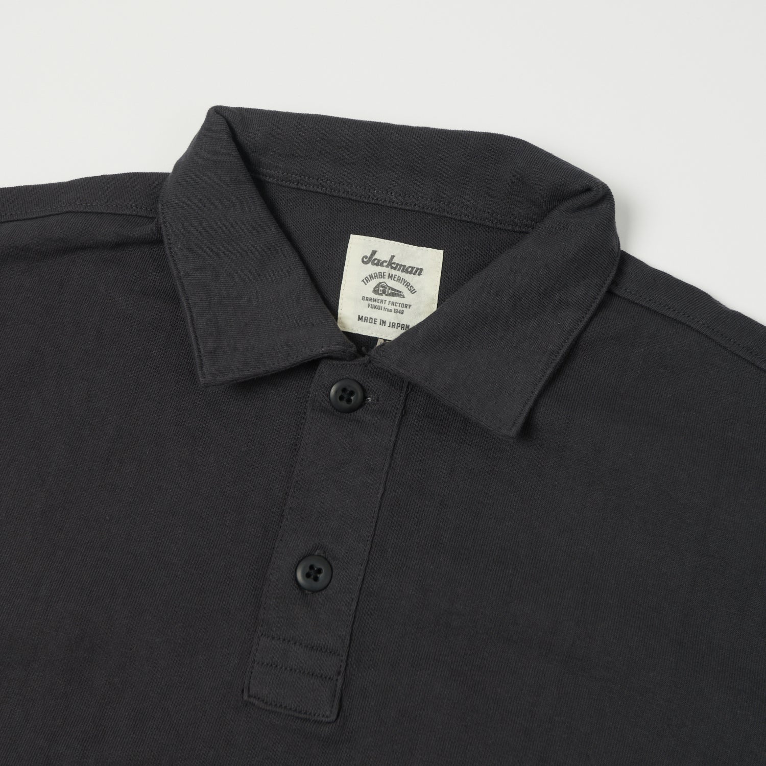 Jackman Dotsume Owners Polo Shirt - Charcoal