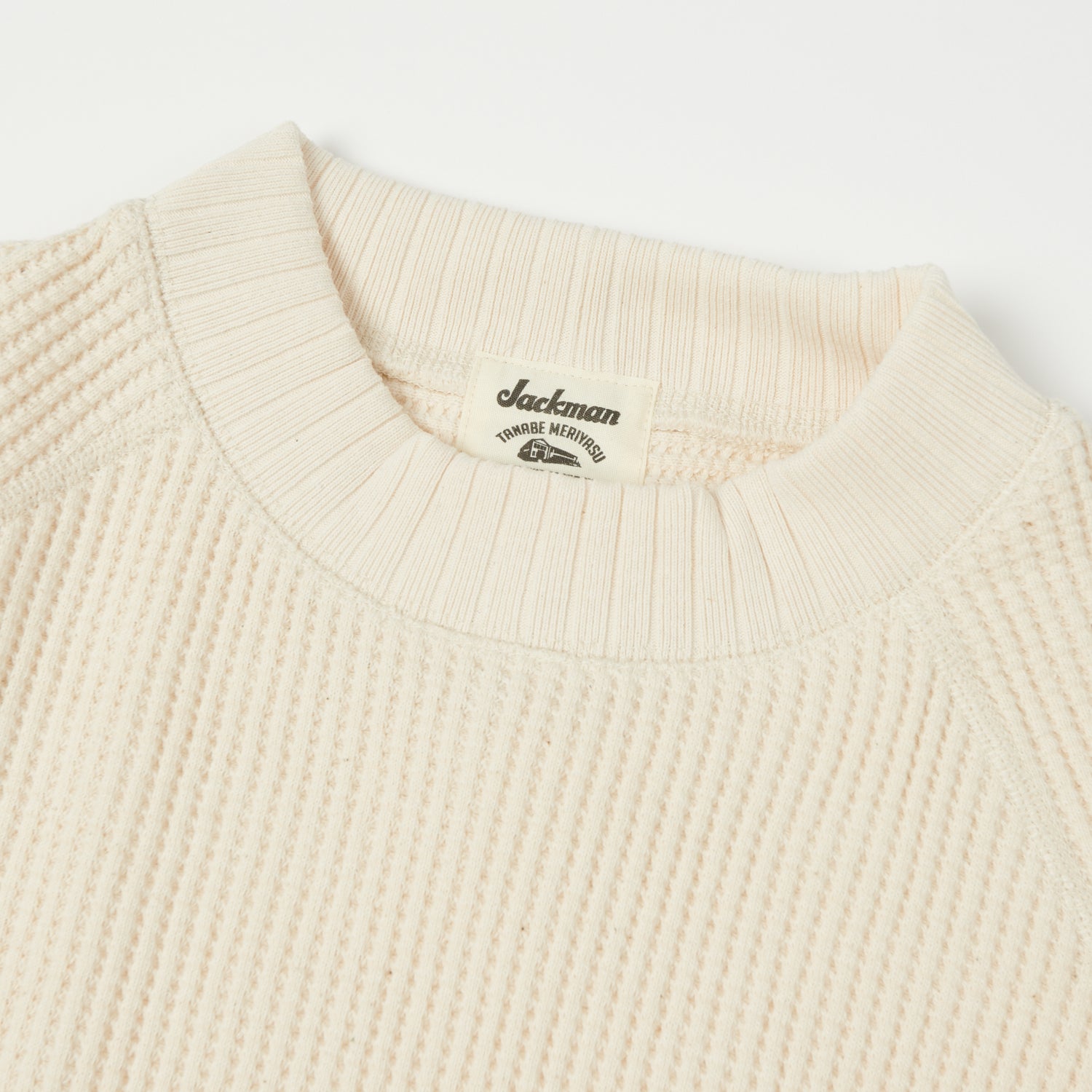 Jackman Midneck Waffle Sweatshirt - Ivory