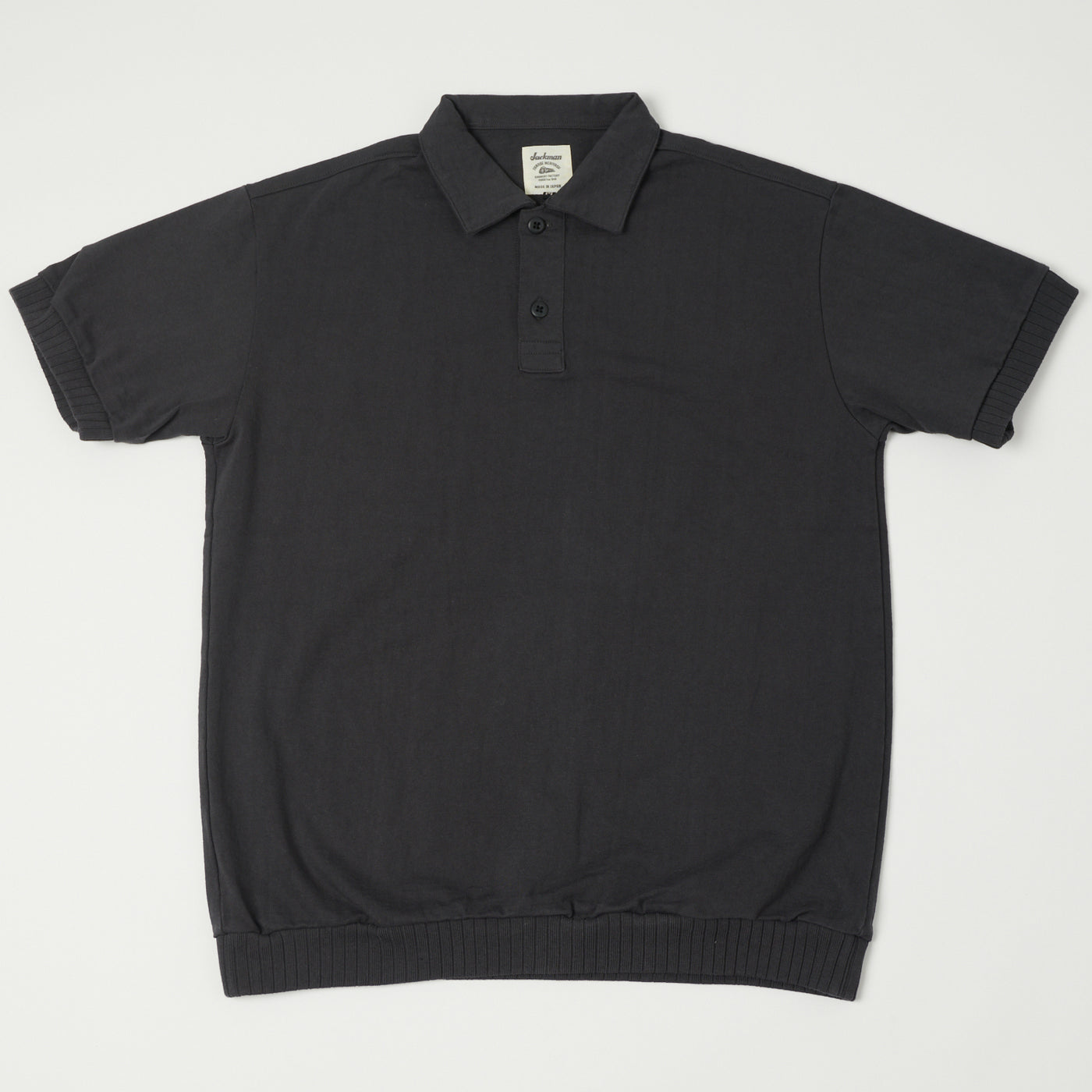 Jackman Dotsume Owners Polo Shirt - Charcoal