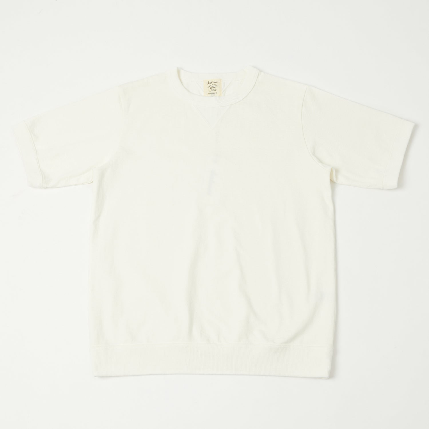 Jackman Dotsume Rib T-Shirt - Off White