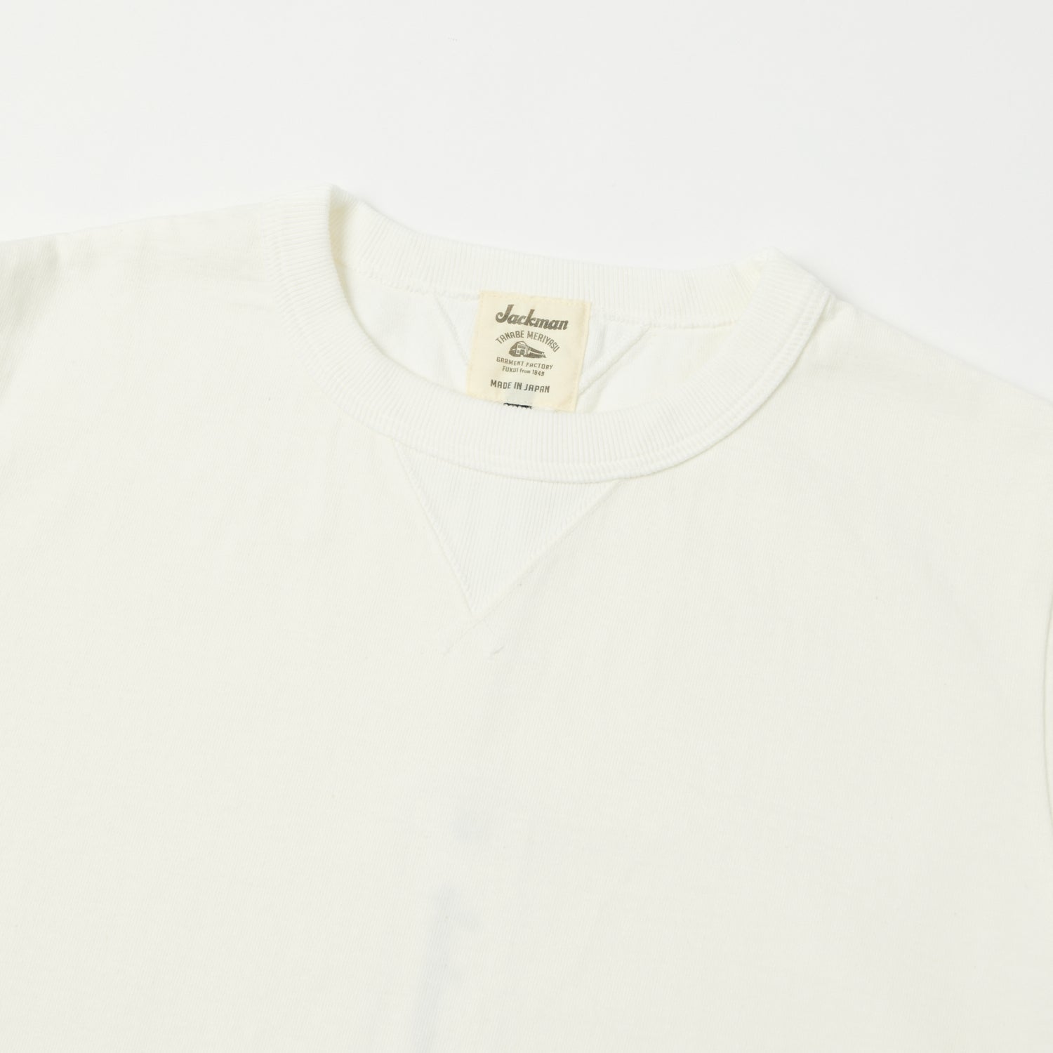 Jackman Dotsume Rib T-Shirt - Off White