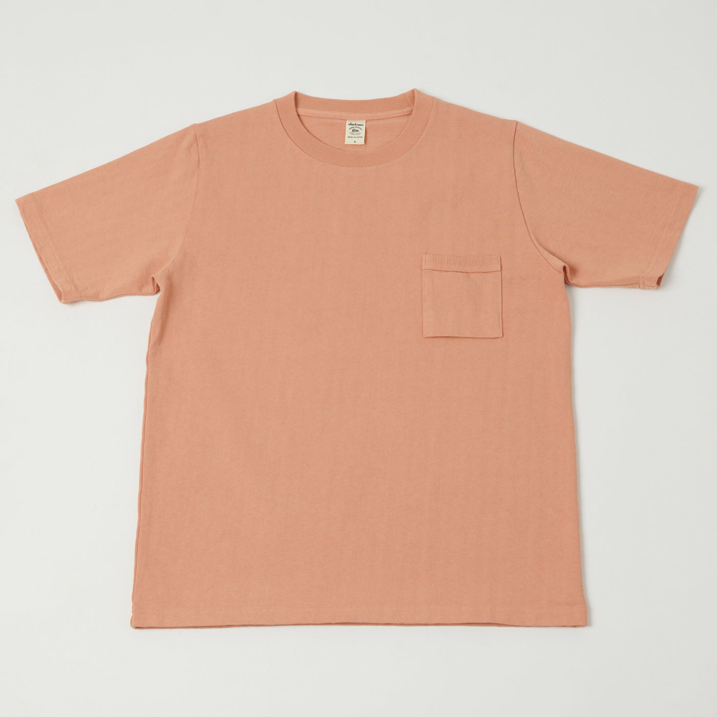 Jackman Dotsume Pocket T-Shirt - Coral