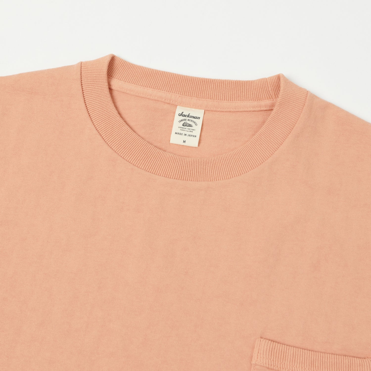 Jackman Dotsume Pocket T-Shirt - Coral