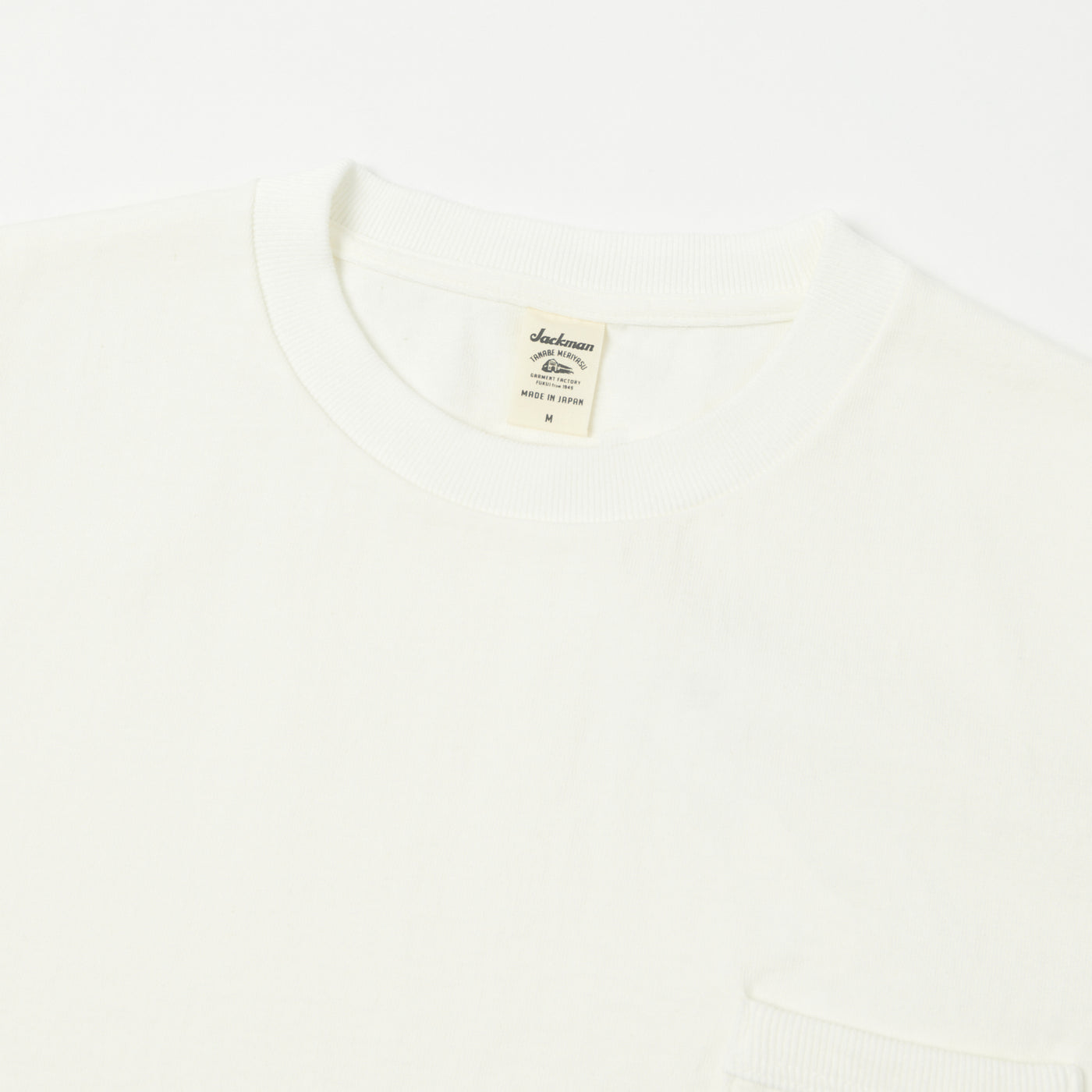 Jackman Dotsume Pocket T-Shirt - Off White
