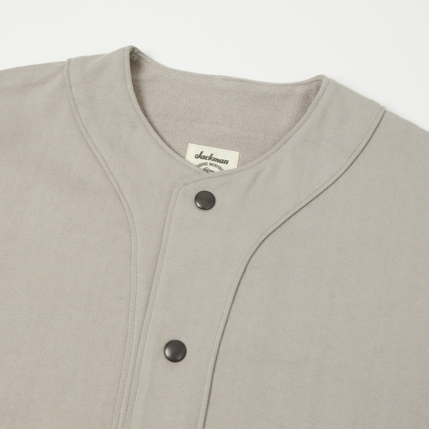 Jackman Dotsume UF Sweat Cardigan - Solid Grey