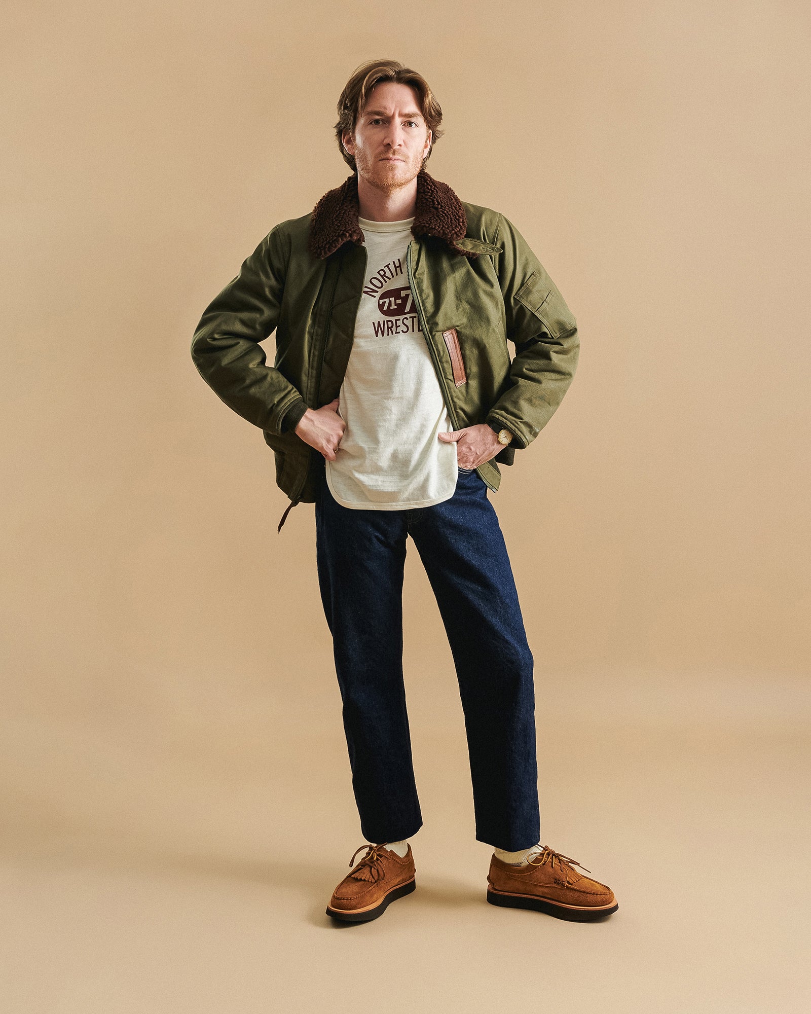 Yuketen Blucher Rocker w/ Kiltie Shoe - FO G Brown