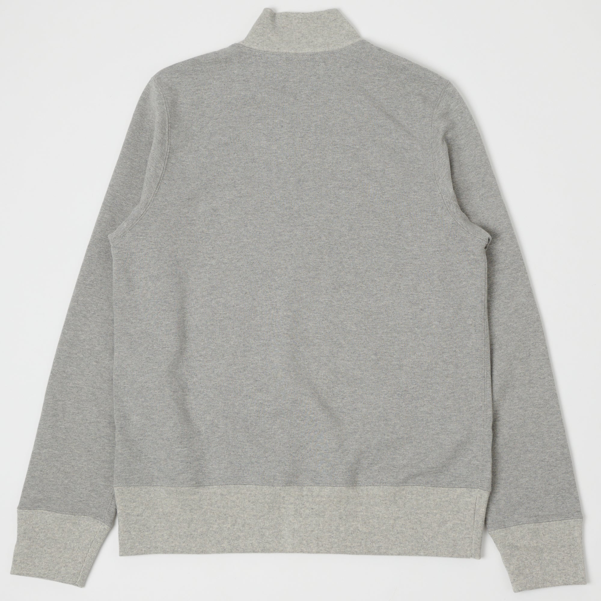 Merz b. Schwanen 343Z Half Zip Sweatshirt - Grey Melange